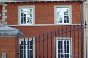 Reconstituted stone cladding window surround